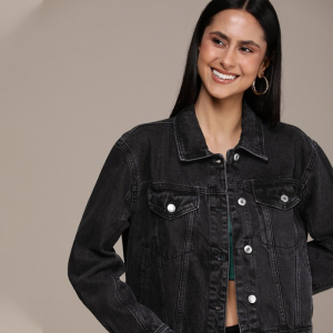 Washed Cotton Denim Jacket