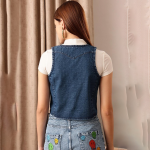 Crop Cotton Denim Jacket